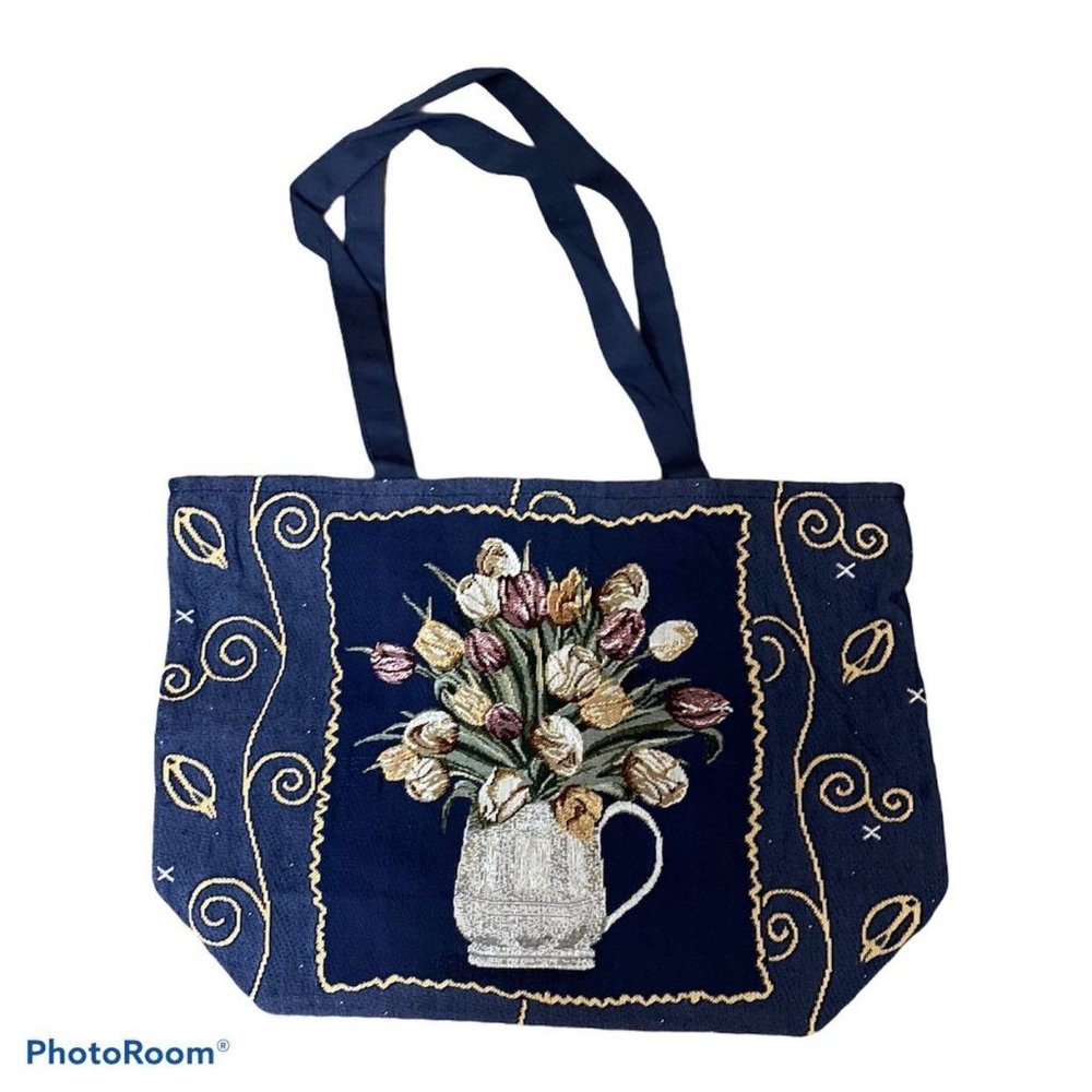 Tulip flowers‎ tapestry tote bag